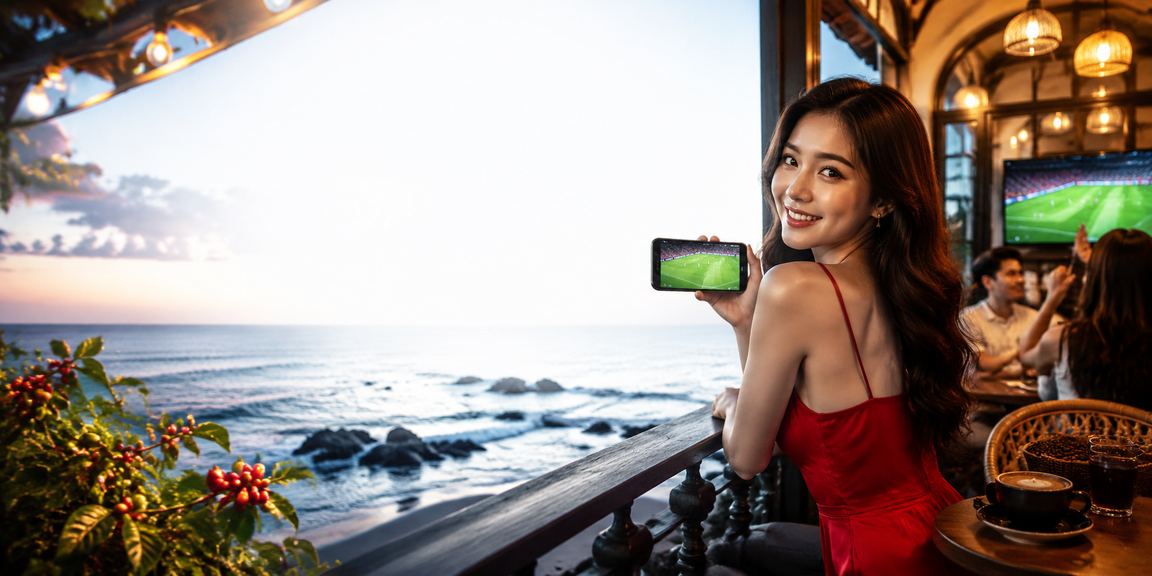 Không khí cà phê Buôn Ma Thuột sôi động với màn hình theo dõi bóng đá và cá cược thể thao