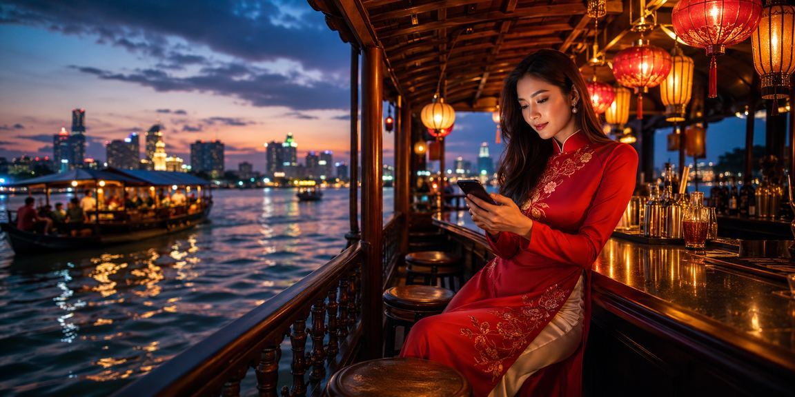 Khung cảnh Sài Gòn rực rỡ với trang phục áo dài và không khí giải trí VIP sang trọng